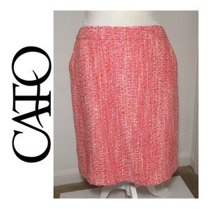 Cato Tweed Multicolored Skirt with Pockets